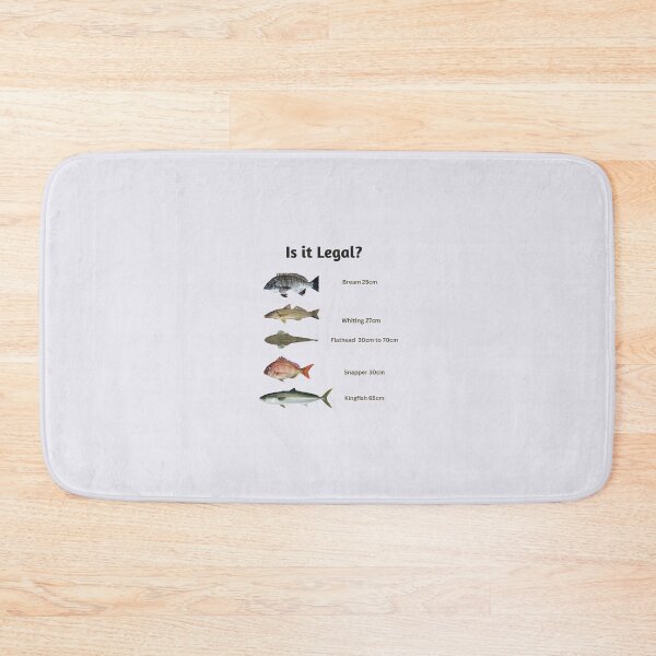 Item preview, Is it legal? Fish Size Limit Fish Chart designed and sold by Reelyfishing.