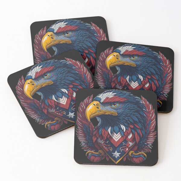 Item preview, Eagle Head, With American Flag Motifs designed and sold by PC-artist.