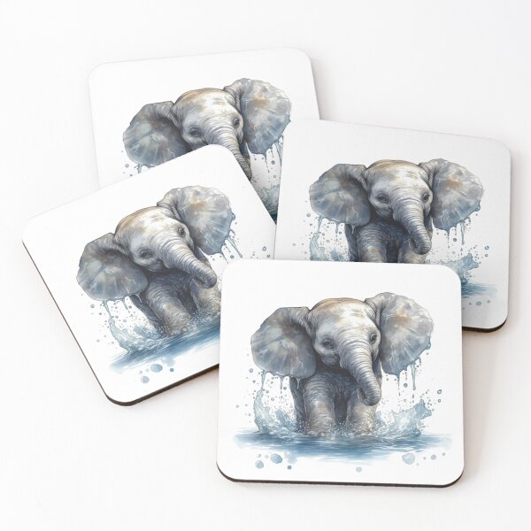 Item preview, Splish-Splash Elephant designed and sold by Nerd Niche.