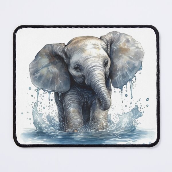Item preview, Splish-Splash Elephant designed and sold by Nerd Niche.