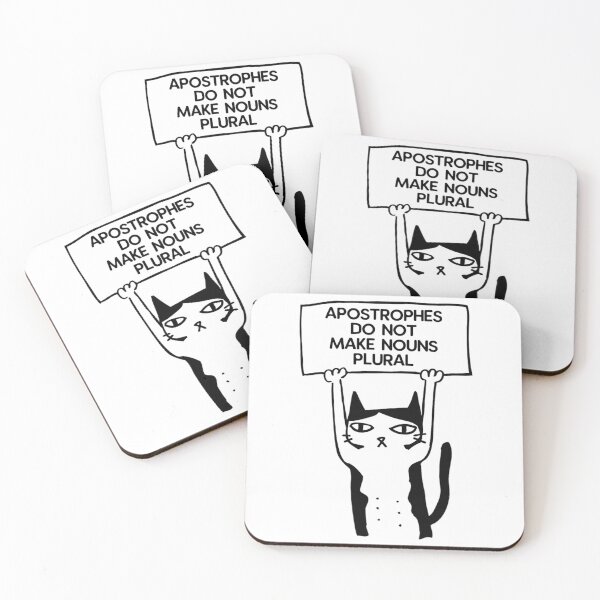 Item preview, Apostrophes do not make nouns plural cat red   designed and sold by khainghingo7.