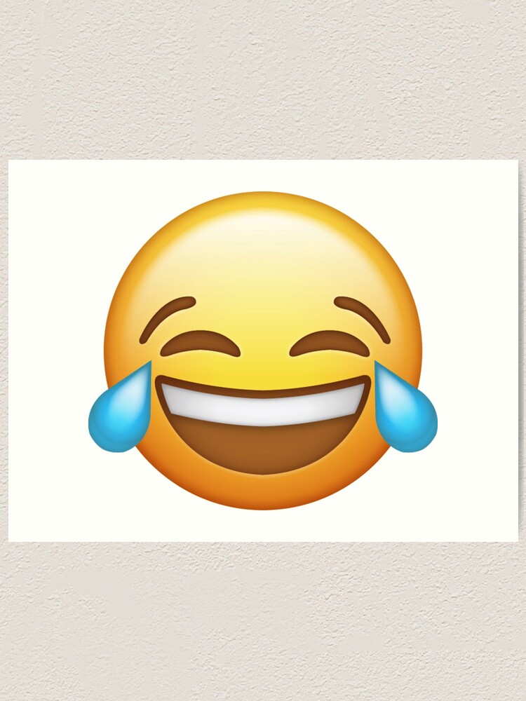 "Laughing Face Emoji" Art Print by tIna  Redbubble