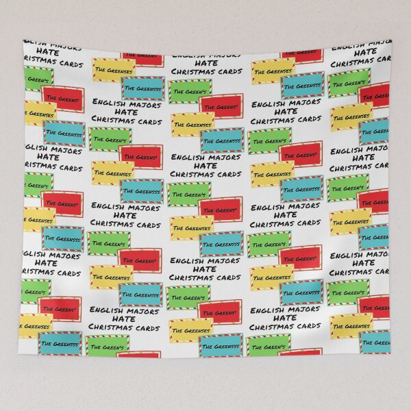 Item preview, English majors hate Christmas cards funny holiday green   designed and sold by khainghingo7.