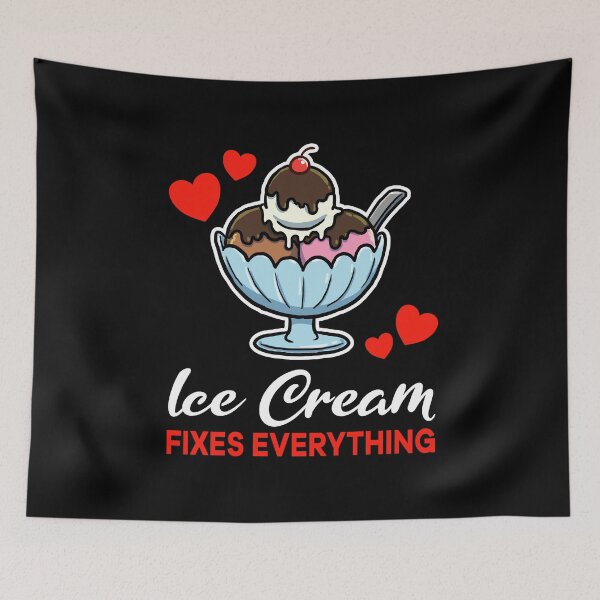 Item preview, Ice Cream fixes everything saying designed and sold by jonmlam.