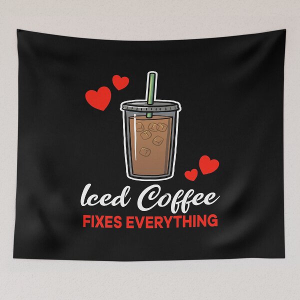 Item preview, Iced Coffee fixes everything saying designed and sold by jonmlam.