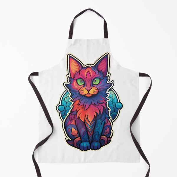 Item preview, Stained Glass Whiskers: Colorful Cat Art designed and sold by DapperDanForge.