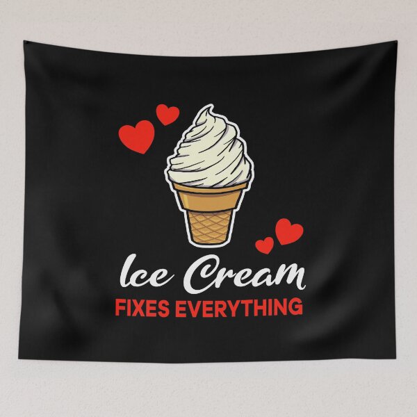 Item preview, Vanilla Ice Cream fixes everything saying designed and sold by jonmlam.