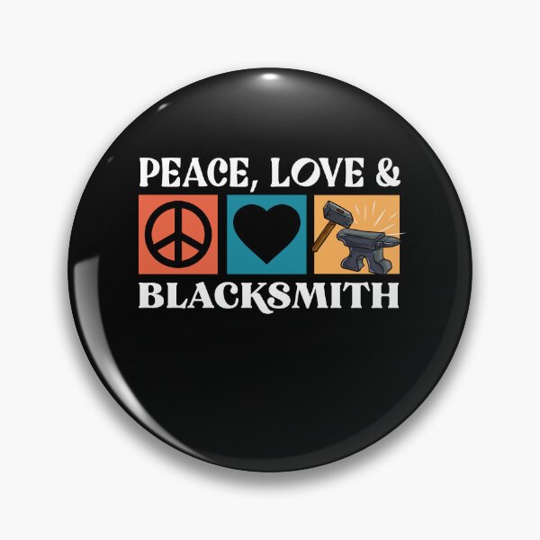 Item preview, Peace Love Blacksmith Goldsmith Hammer Craft designed and sold by Pubi.