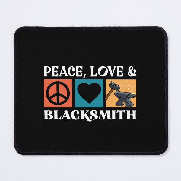 Item preview, Peace Love Blacksmith Goldsmith Hammer Craft designed and sold by Pubi.