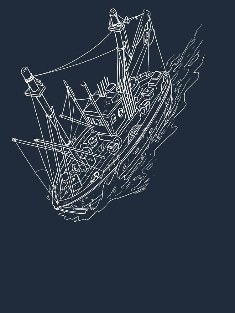 Fishing Boat Drawing by JeremyLey