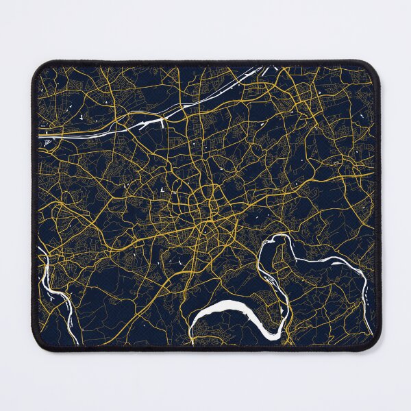 Item preview, Essen City Map of Germany - Gold Art Deco designed and sold by deMAP.