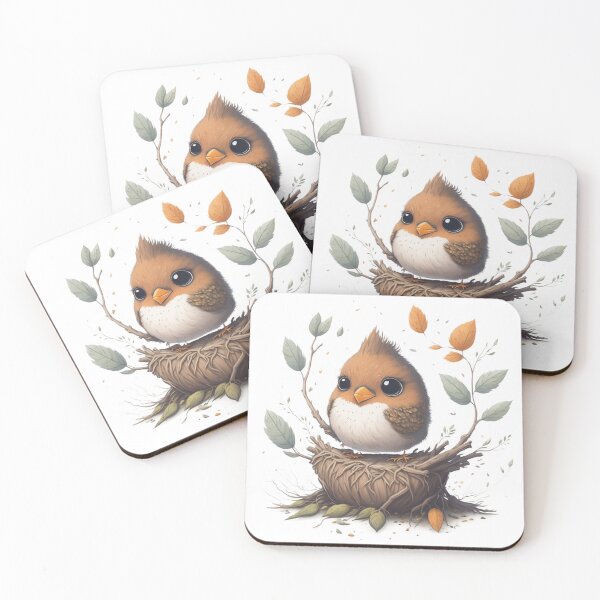 Item preview, Nature's Harmony - Cute Bird Nest Art designed and sold by hudaG.