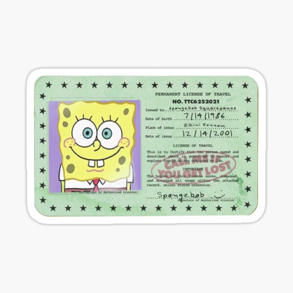 Spongebob Driver's License Cover Cute Driver's License Cover Driver's  License Protection Cover 2-in-1 Leather Cover Cute Gift - Animation  Derivatives/peripheral Products - AliExpress