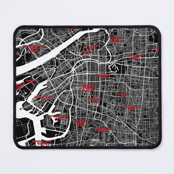 Item preview, Japan Map Style - Osaka City designed and sold by JustinLeeShop.