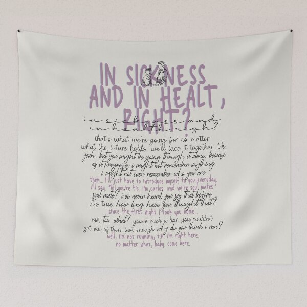 Item preview, In sickness and in healt, right? That's what we're going for no matter what the future holds. designed and sold by Pinu92.