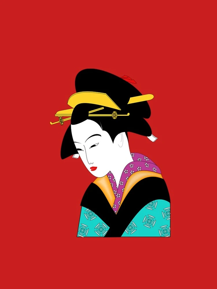 Thumbnail 4 of 4, iPhone Case, Geisha In Color designed and sold by Slinky-Reebs.