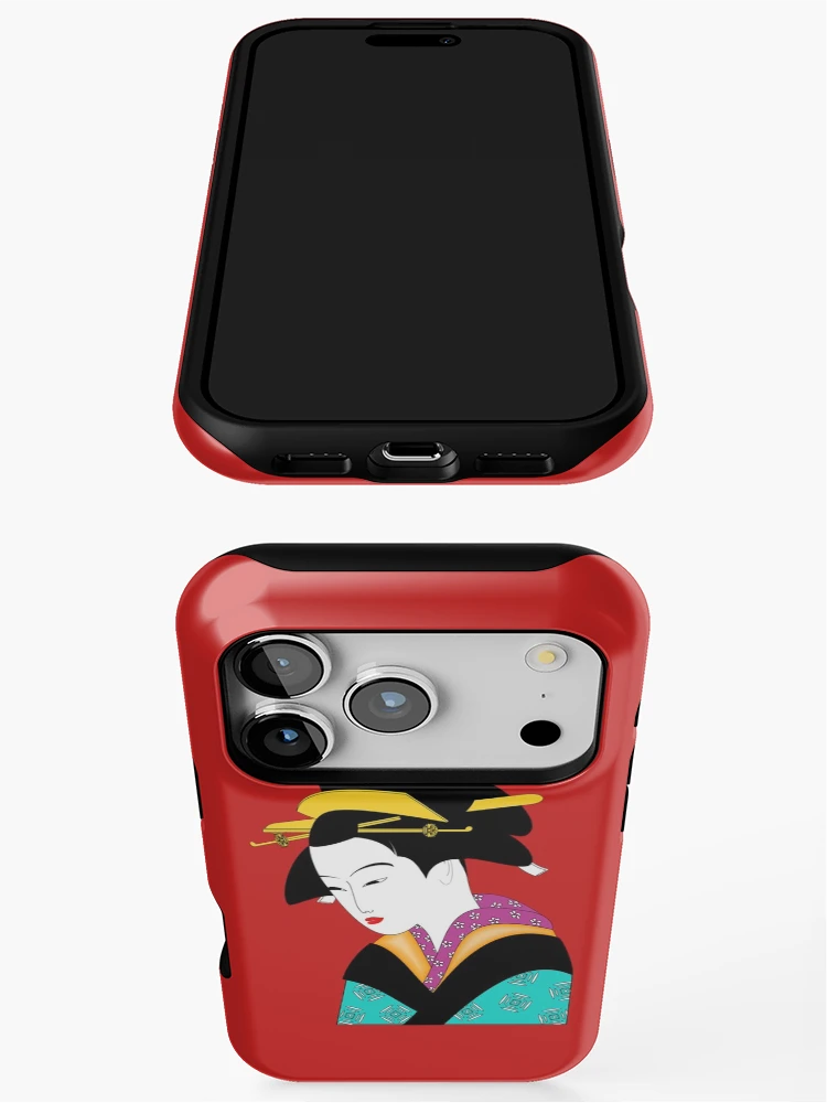 Thumbnail 3 of 4, iPhone Case, Geisha In Color designed and sold by Slinky-Reebs.