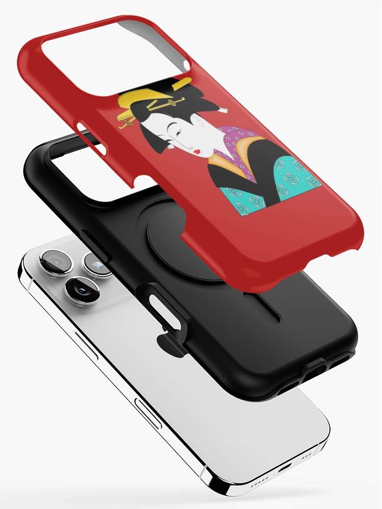 Thumbnail 2 of 4, iPhone Case, Geisha In Color designed and sold by Slinky-Reebs.