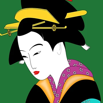 Artwork thumbnail, Geisha In Color by Slinky-Reebs