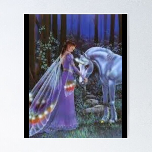 Item preview, Fairy and unicorn Graphic designed and sold by elamkayce.