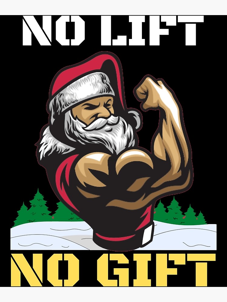  Santa Bodybuilding Santa Claus Bodybuilder No Lift No Gift  Sweatshirt : Clothing, Shoes & Jewelry