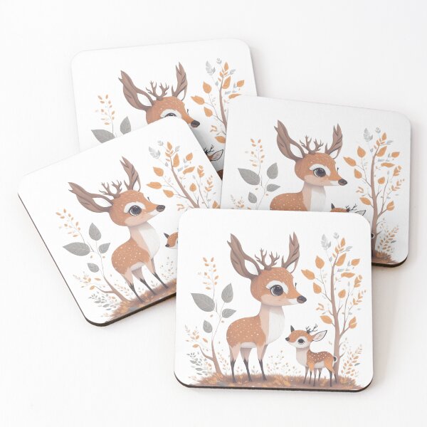Item preview, Family Love: Mummy Deer and Fawn designed and sold by hudaG.
