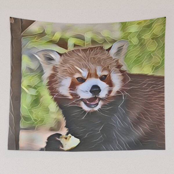 Item preview, Hungry Red Panda In Gemstone designed and sold by Fearless-Fox.