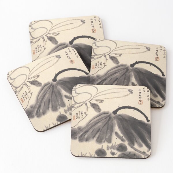 Item preview, Korean Painting Minhwa Lotus designed and sold by tangerinemars.