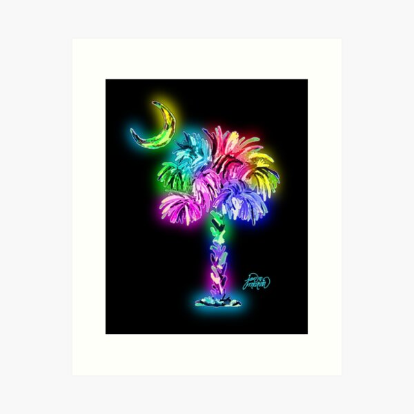 South Carolina logo glow Art Print