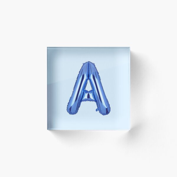 Item preview, Balloon Letter 'A' in Blue designed and sold by pixel-chick.