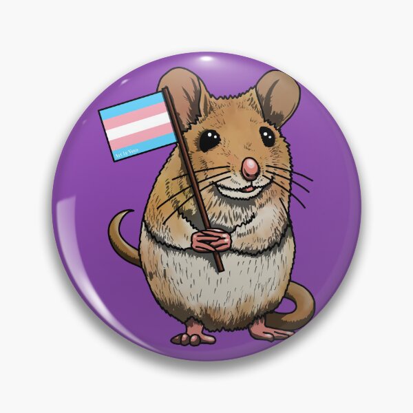 Item preview, Mouse with Trans Flag 2023 designed and sold by Art by Veya.
