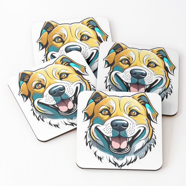 Item preview, Happy Dog Stickers - Decorate your world with these adorable furry friends designed and sold by Arteola Studio.