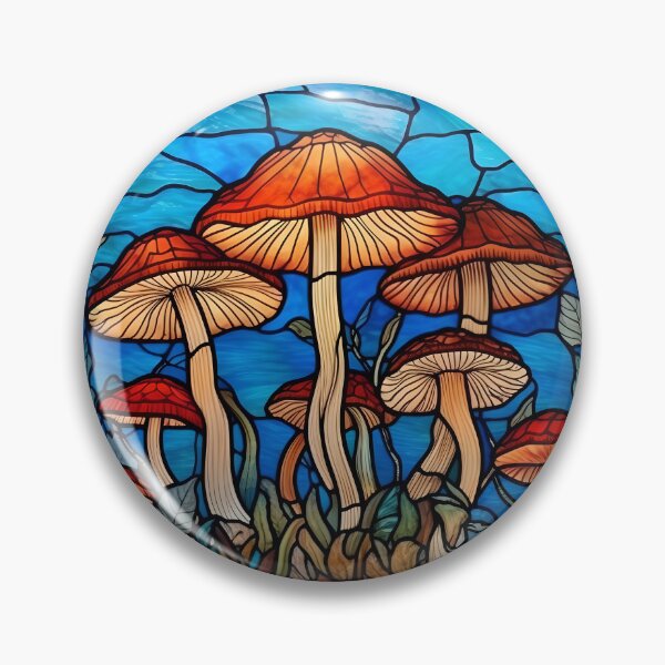 Item preview, Stained Glass Mushrooms designed and sold by Peno Saur.