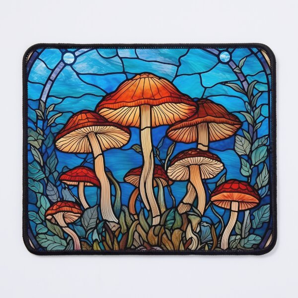 Item preview, Stained Glass Mushrooms designed and sold by Peno Saur.