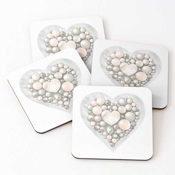 Item preview, Realistic seashell in shape of heart with pearls inside. Pearls. For valentine designed and sold by Anastasiia Yurevych.