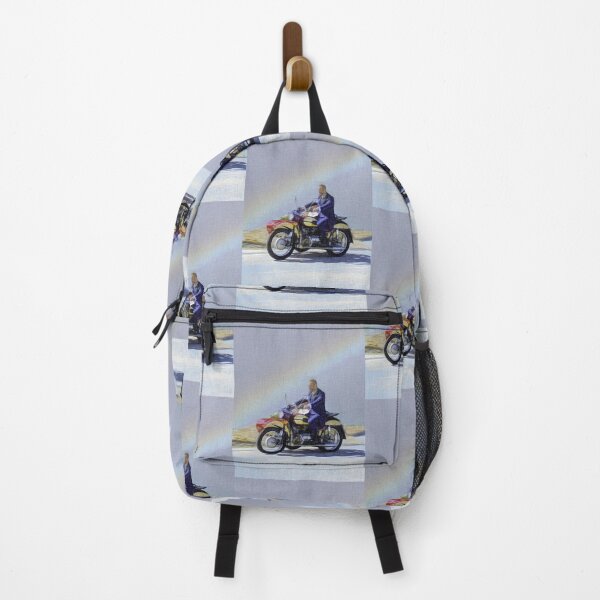 Item preview, Suited man on a motorbike with rainbow. LGBTQ+. Image is made entirely using lines. designed and sold by EdgyEdgeArt.