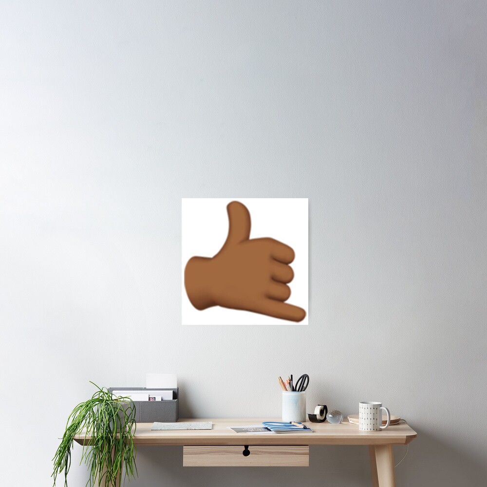 hang-loose-emoji-poster-for-sale-by-emojiqueen-redbubble