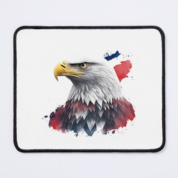 Item preview, 4th of July portrait of an eagle against the background of the flag designed and sold by jkrphoto.