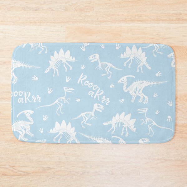 Item preview, Painted Dinos Blue and White pattern designed and sold by Ladies-Boutique.