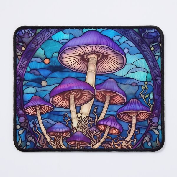 Item preview, Stained Glass Mushrooms designed and sold by Peno Saur.