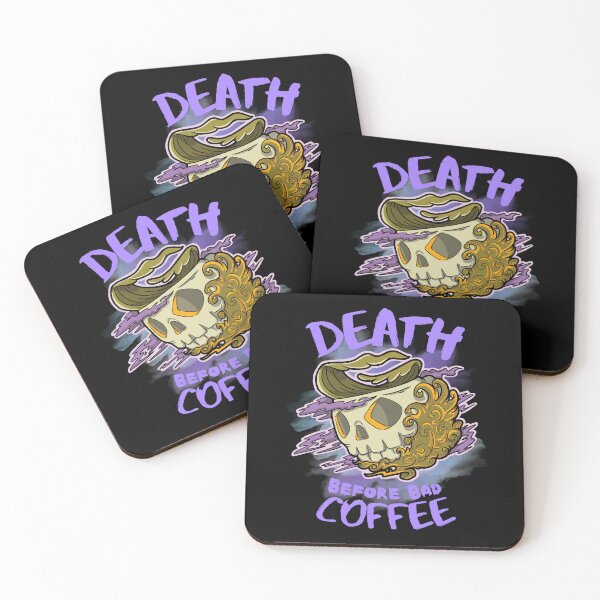 Item preview, Death Before Bad Coffee designed and sold by The magic  Yellow bus.