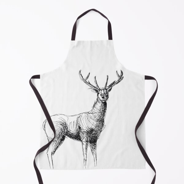 Item preview, Deer hand drawn sketch design designed and sold by ManicDesignz.