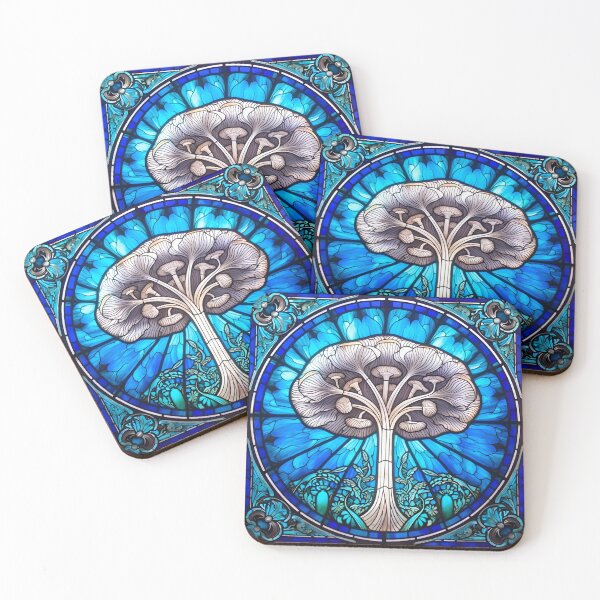 Item preview, Stained Glass Mushrooms designed and sold by Peno Saur.