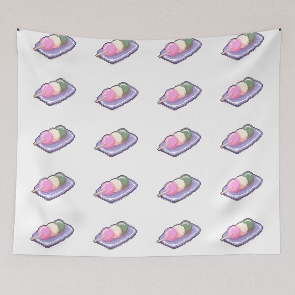Item preview, Dango on a Plate Pixel Art Sticker Set designed and sold by Pixelification.