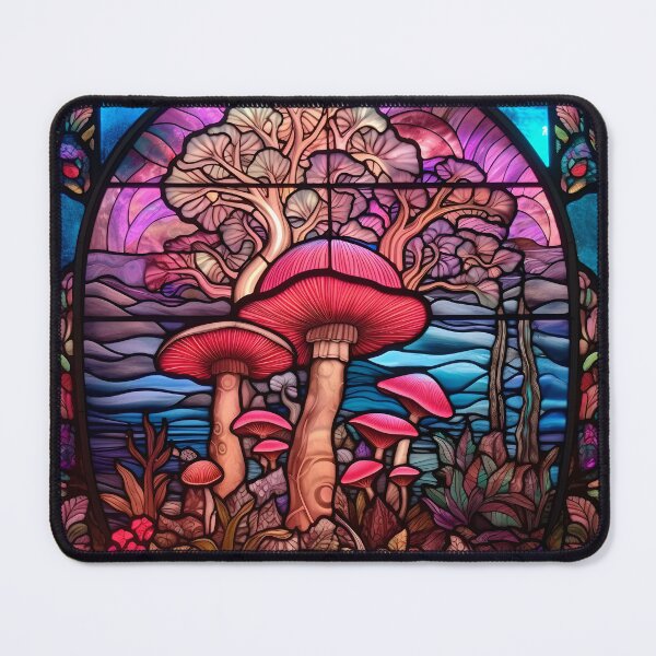 Item preview, Stained Glass Mushrooms designed and sold by Peno Saur.