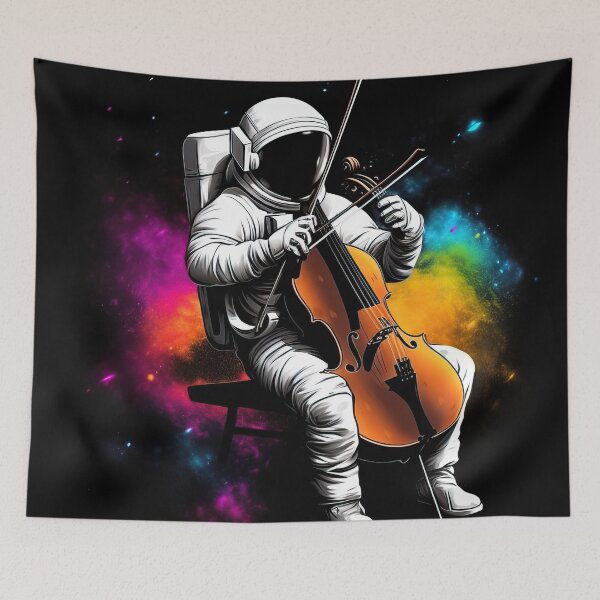 Item preview, James L. - The cosmic cellist who enchants the world designed and sold by Pixelboys.