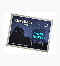 Greetings from Bates Motel! Photographic Print