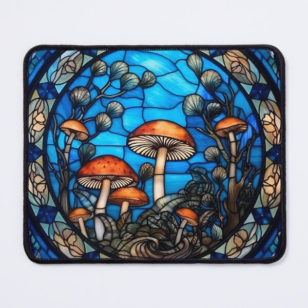 Item preview, Stained Glass Mushrooms designed and sold by Peno Saur.