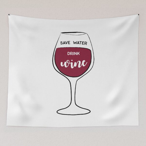 Item preview, Funny Notice: Save Water, Drink Wine designed and sold by origoo.