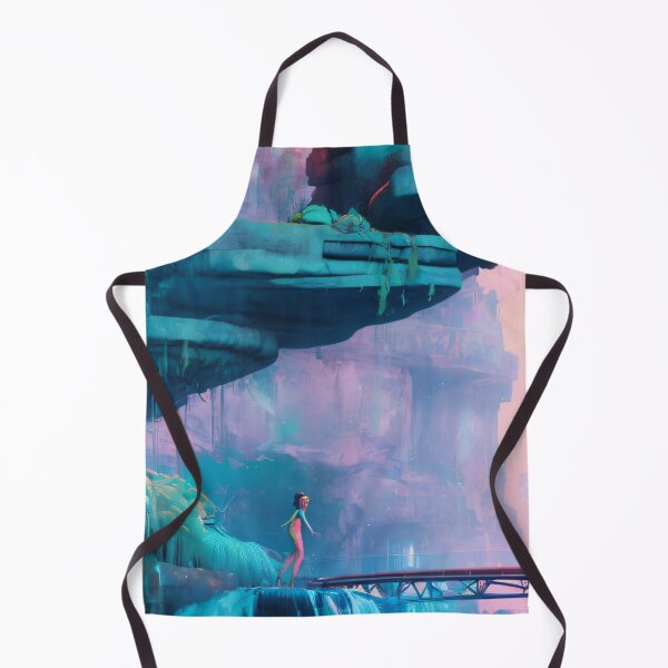 Item preview, Pastel Colored Waterfall in an Alien Planet designed and sold by AIStudio137.